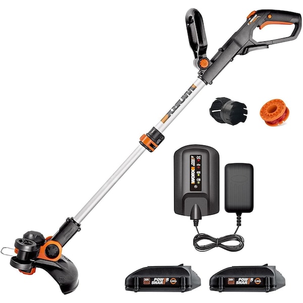 Worx GT 3.0 20V Power Share 12 in. Cordless String Trimmer and Edger, 2 Batteries and 1 Charger Included WG163 - main